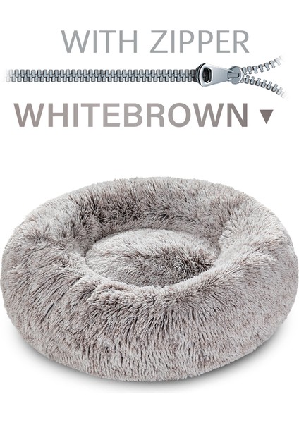 Gwll-Siyah Stil XS-40CM Yuvarlak Fermuarlı Pet Köpek Yatağı Büyük Küçük Köpek Kedi Evi Uzun Püsküllü Matara Koltuk Süper Yumuşak Evcil Hayvan Yatağı Kulübe Köpek Sakinleştirici Yatak (Yurt Dışından) fırsatları