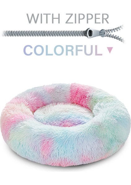 Gw-Siyah Stili XS-40CM Yuvarlak Fermuarlı Pet Köpek Yatağı Büyük Küçük Köpek Kedi Evi Uzun Püsküllü Matara Koltuk Süper Yumuşak Evcil Hayvan Yatağı Kulübe Köpek Sakinleştirici Yatak (Yurt Dışından) fiyatları