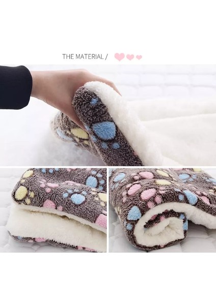 Kedi Stili Ile Mavi S 49X32CM Köpek Yatağı Kedi Yumuşak Polar Ped Mat Minder Yatak Mat Yastık Ev Yıkama Halı Sıcak Tutma (Yurt Dışından) fırsatları