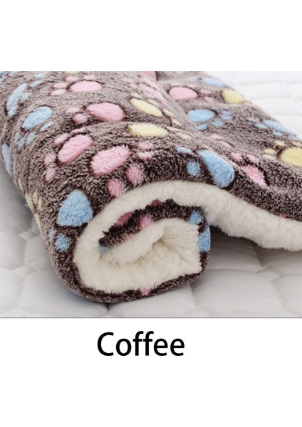 Kahve Stili 32X25CM Ev Evcil Hayvan Yatağı Yumuşak Yün Mat Yorgan Kalınlaştırılmış Kedi Yatağı Köpek Yatağı Kalın Yumuşak Yün Mat Halı Taşınabilir Yıkanabilir Sıcak Halı (Yurt Dışından)