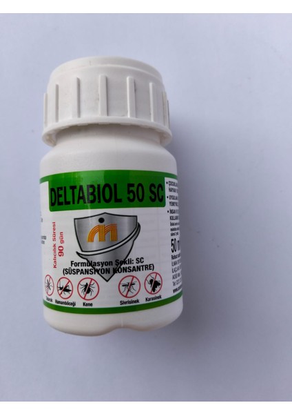 Deltabıol SC50 - 50ML Sivrisineklere Ek Olarak, Hamam Böcekleri ve Tahta Kuruları Gibi Ev Haşereleri