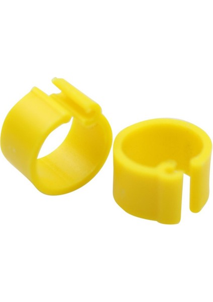 Sarı 100 Adet Tarzı Kuş Güvercin Ayak Halkası On Renk Iç Çap 8mm Hafif Ağırlık Hareket Özgürlüğü Kümes Kuşu Halka Kuş Taşıma Kolay Kurulum (Yurt Dışından)