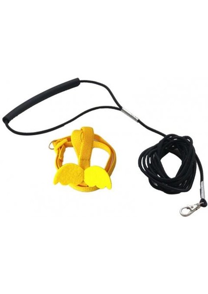 Sarı Stil M Beden Dayanıklı Muhabbet Kuşu Papağan Tasma Çeki Halatı Yakın Oturan Kuş Tasma Nefes Alabilir Muhabbet Kuşu Papağan Yeleği Halat (Yurt Dışından)