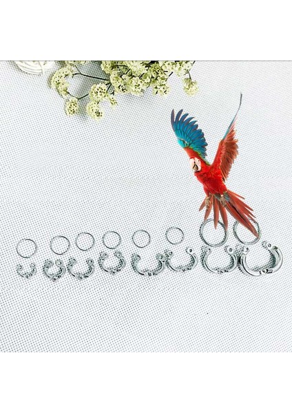 9 mm Stili Papağan Bacak Halkası Alaşım Açık Hava Uçma Aktivitesi Evcil Kuşlar Ayak Halkaları Güvercin Malzemeleri Güvenli Dayanıklı Eğitim Aksesuarları (Yurt Dışından) fırsatları