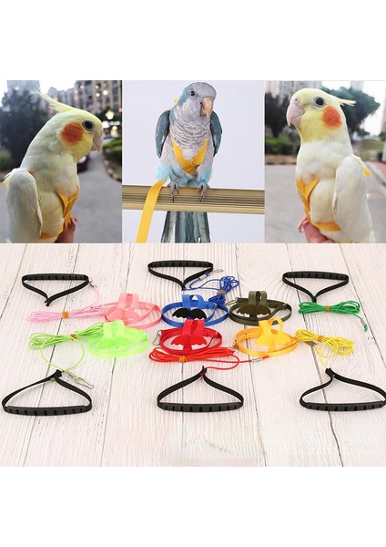 Sarı Stil Xl Beden Ev Kuş Malzemeleri Güvercin Papağan Uçuş Halatı Kayışı Yürüyüş Için Dışarı Çıkmak Kuş Çekiş Halatı Esnek Halat Serbest Bırakma Halatı Kuş Oyuncak (Yurt Dışından) modelleri