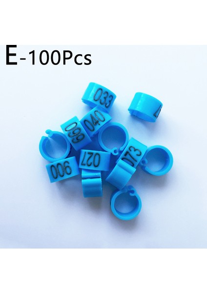 E Stili Tavuk Güvercin Ayak Halkası Ayarlanabilir Boyut Kümes Ayak Dijital Etiket Tokası Yüzük Plastik Ördek Kaz Kuş Malzemeleri (Yurt Dışından)