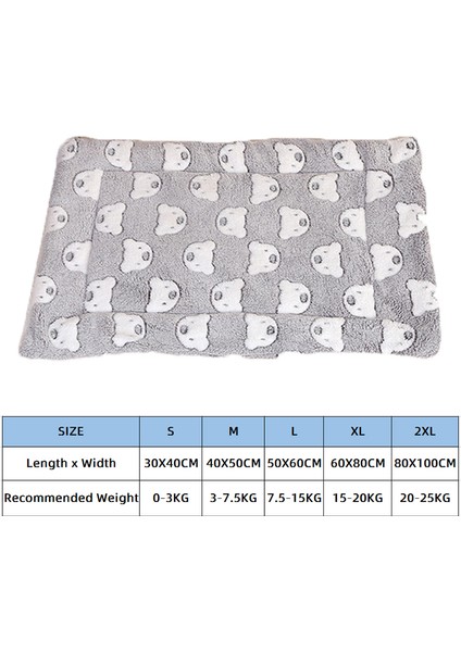 Pembe Ayı Stili S 30X40CM Ev Hayvanı Köpek Yatağı Matı Yumuşak Kadife Pamuk Kış Kedileri Pad Sıcak Tutma Aksesuarları Rahat Yastık Küçük Orta Büyük Köpekler (Yurt Dışından) fırsatları