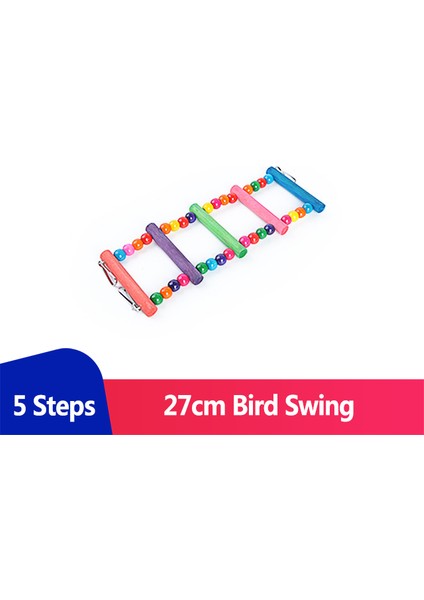 27CM Tarzı Muhabbet Kuşları Için Kuş Oyuncakları Kafes Aksesuarları Salıncak Ahşap Muhabbet Kuşu Oyuncakları Kuşlar Aksesuarları Oturak Kuşlar Için Oyunlar Agaporni (Yurt Dışından)