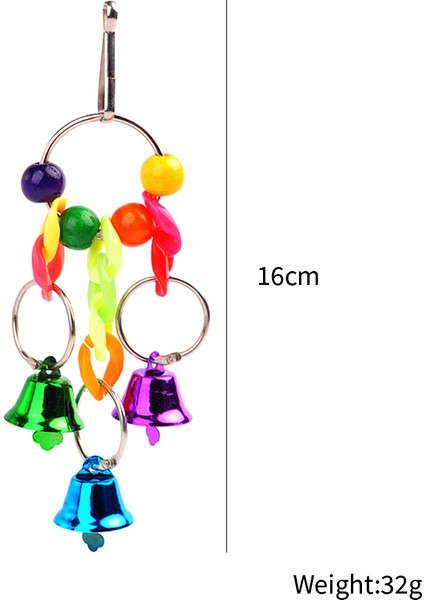 A3-6pcs Tarzı Muhabbet Kuşu Asma Kafes Kuş Kafesi Oyuncakları Güvenilir ve Yenilebilir-Sallanan Asılı Kemirilebilen Isırma Köprüsü Ahşap Boncuk Top Zil Oyuncakları (Yurt Dışından) indirimleri