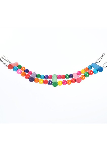 53CM Tarzı Kafes Dekorasyonu Kafes Dekorasyonu Kuş Oyuncakları Tedarik Ağacı Tünek Hamak Merdiven Hamster Tırmanma Askı Zil Kemirme Kuş Oyuncakları供給場所。 (Yurt Dışından) fırsatları