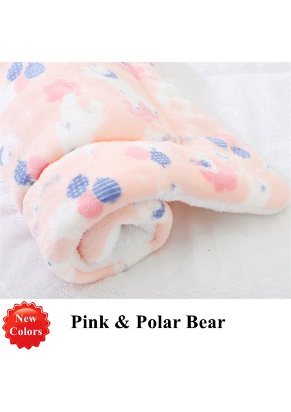Pembe Kutup Ayısı Stili S 49X32CM Küçük Orta Köpekler Için Kış Pet Battaniye Yumuşak Mercan Polar Köpek Yatağı Kalın Yastık Kedi Mat Sıcak Uyku Yatakları Evcil Hayvanlar Aksesuarları (Yurt Dışından)