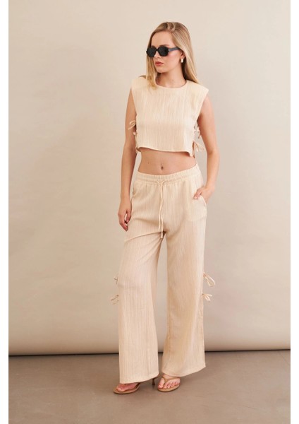 Kadın Vanilya Omuzları Vatkalı Alt Üst Takım KED002 modelleri