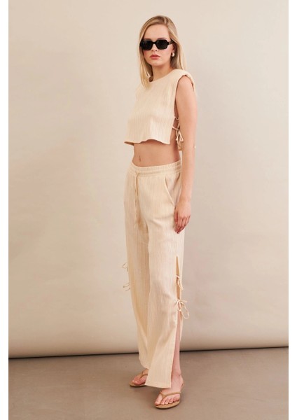 Kadın Vanilya Omuzları Vatkalı Alt Üst Takım KED002 indirimleri