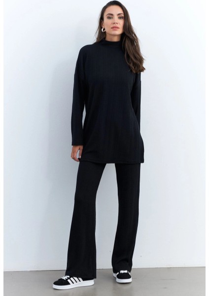 Kadın Siyah Alt Üst Pantolon Takım MTF28 indirimleri