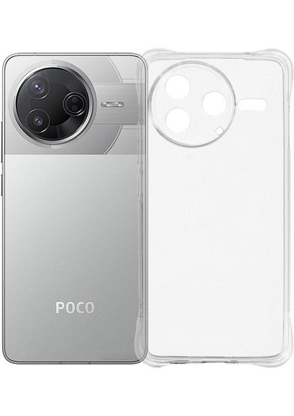 Xiaomi Poco F7 Pro 5g Dört Köşe Darbeye Dayanıklı 1.5mm Şeffaf Telefon Kılıfı (Yurt Dışından)