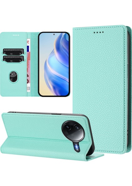 Xiaomi Poco F7 Pro 5g / Xiaomi Poco F7 Ultra 5g Cüzdan Litchi Doku Deri Kılıf (Yurt Dışından)