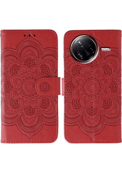 Xiaomi Poco F7 Ultra 5g Pu Deri Cüzdan Telefon Kılıfı Bilek Kayışı ile (Yurt Dışından)