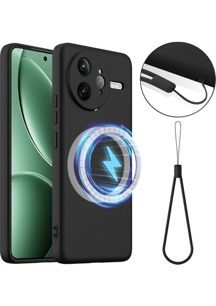 Xiaomi Poco F7 Ultra 5g Anti-Düşme Sıvı Silikon Telefon Kılıfı Magsafe ile Uyumlu (Yurt Dışından)