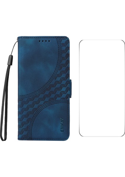 Xiaomi Poco F7 Pro 5g Cüzdan Baskılı Pu Deri Telefon Standı Kılıfı Temperli Camlı (Yurt Dışından)