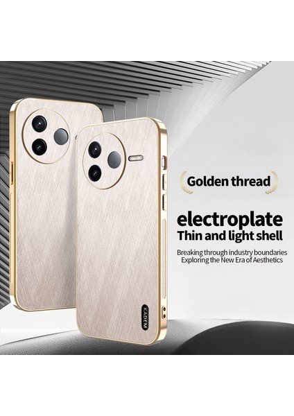 Xiaomi Poco F7 Pro 5g Galvanik Ipek Doku Pu + Tpu Telefon Arka Kapağı (Yurt Dışından) fiyatları
