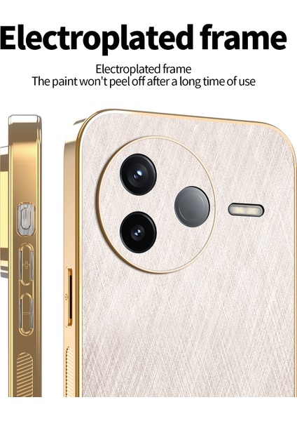 Xiaomi Poco F7 Pro 5g Galvanik Ipek Doku Pu + Tpu Telefon Arka Kapağı (Yurt Dışından) modelleri