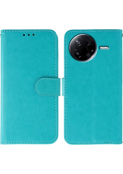 Xiaomi Poco F7 Pro 5g Pu Deri Flip Cüzdan Telefon Kılıfı Kayışlı (Yurt Dışından)