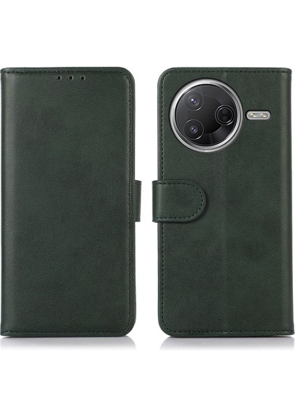 Xiaomi Poco F7 Pro 5g / Poco F7 Ultra 5g Inek Derisi Doku Cüzdan Telefon Kılıfı Standlı (Yurt Dışından)