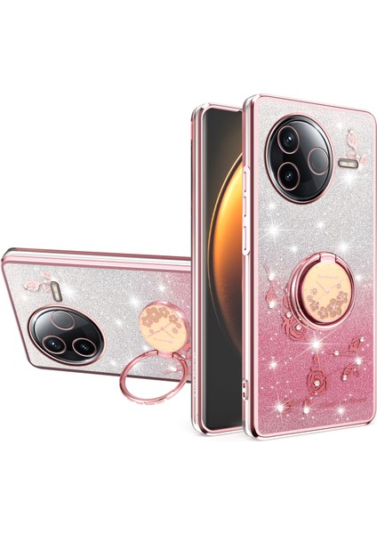 Xiaomi Poco F7 Pro 5g Yüzük Kickstand Tpu Telefon Kılıfı (Yurt Dışından)