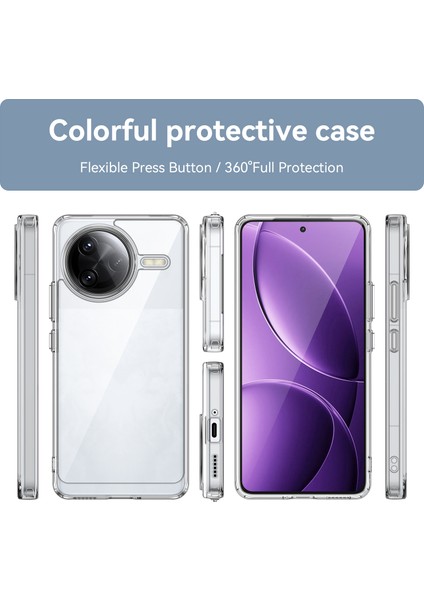 Xiaomi Poco F7 Ultra 5g Elektrokaplama Şeffaf Kılıf Tpu Telefon Arka Kapağı (Yurt Dışından)