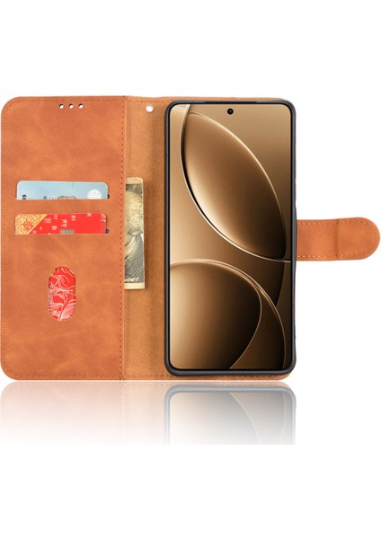 Xiaomi Poco F7 Pro 5g / Poco F7 Ultra 5g Deri Cilt Hissi Düşmeye Karşı Cüzdan Kapaklı Telefon Kılıfı (Yurt Dışından)