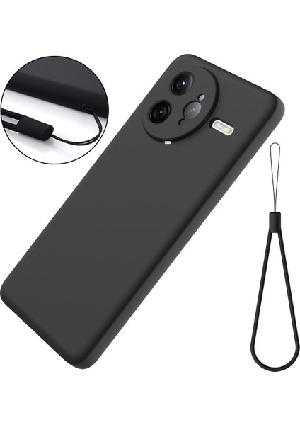 Xiaomi Poco F7 Ultra 5g Sıvı Silikon Kılıf Telefon Arka Kapağı El Kayışı ile (Yurt Dışından)
