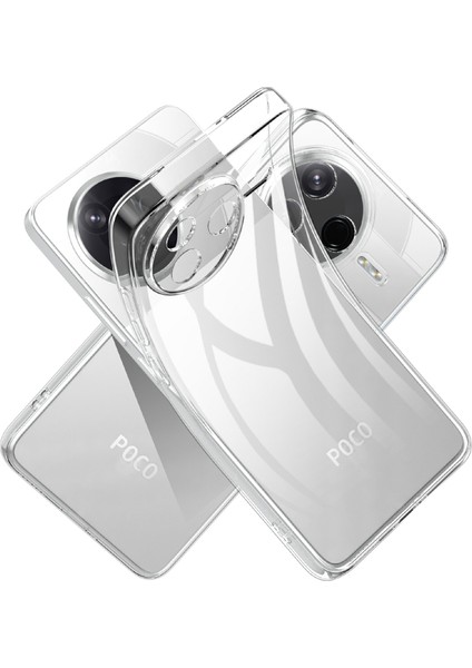 Xiaomi Poco F7 Pro 5g Parmak Izi Önleyici Kristal Şeffaf Tpu Telefon Kılıfı (Yurt Dışından)