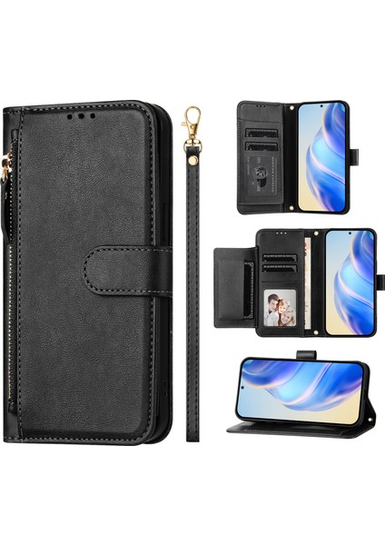 Xiaomi Poco F7 Pro 5g / Xiaomi Poco F7 Ultra 5g Fermuarlı Cep Çoklu Kart Yuvaları Deri Telefon Kılıfı (Yurt Dışından)