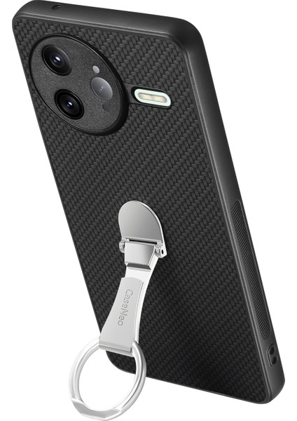 Xiaomi Poco F7 Ultra 5g Karbon Fiber Doku Katlanır Kickstand Deri Arka Kapak (Yurt Dışından)