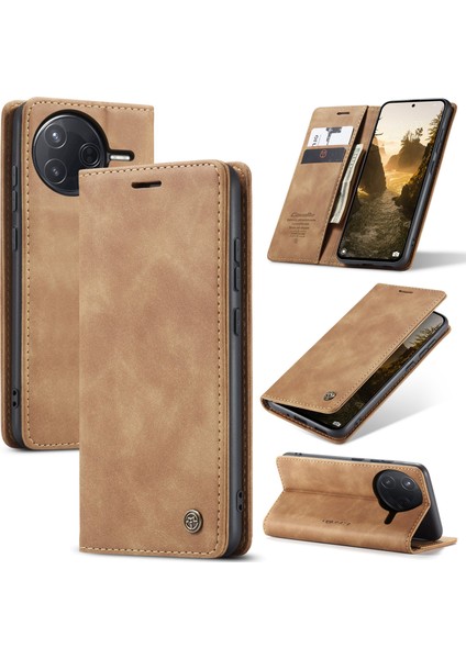 Xiaomi Poco F7 Ultra 5g / Xiaomi Poco F7 Pro 5g Cüzdan Pu Deri Telefon Kılıfı Standı (Yurt Dışından)