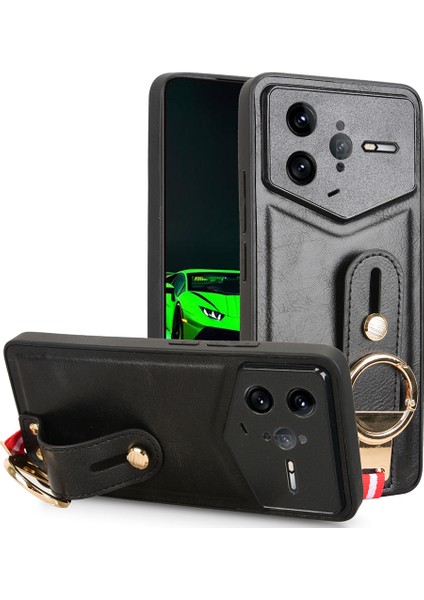 Xiaomi Poco F7 Ultra 5g Bileklik Kickstand Deri + Pc + Tpu Telefon Kılıfı Şişe Açacağı ile (Yurt Dışından)