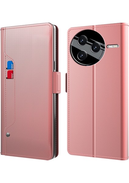 Xiaomi Poco F7 Ultra 5g Standı Pu Deri Telefon Kılıfı Kart Tutucu Ayna (Yurt Dışından)