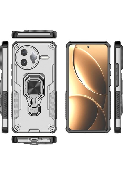 Xiaomi Poco F7 Ultra 5g Pc Tpu Arka Kapak Kickstand Temperli Camlı (Yurt Dışından)