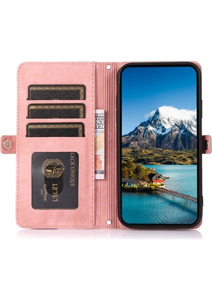 Xiaomi Poco F7 Pro 5g Fermuarlı Cep 9 Kart Yuvası Bilek Kayışlı Pu Deri Telefon Kılıfı (Yurt Dışından) fırsatları