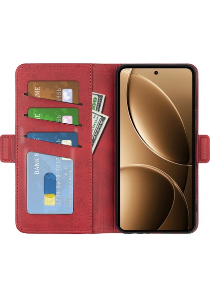 Xiaomi Poco F7 Ultra 5g Dana Doku Deri Cüzdan Telefon Kılıfı Için (Yurt Dışından)