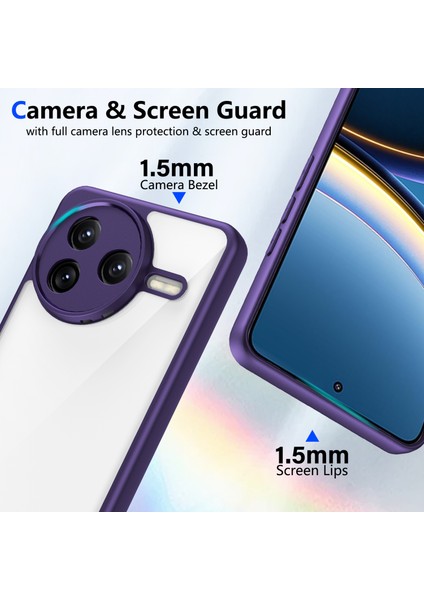 Xiaomi Poco F7 Pro 5g Mat Cilt Dokunmatik Şeffaf Pc + Tpu Darbeye Dayanıklı Telefon Arka Kapağı (Yurt Dışından) fırsatları
