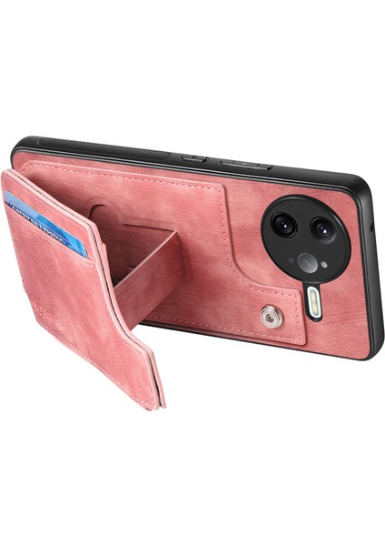 Xiaomi Poco F7 Ultra 5g Fermuarlı Kart Tutucu Kickstand Deri + Pc + Tpu Telefon Kılıfı (Yurt Dışından)
