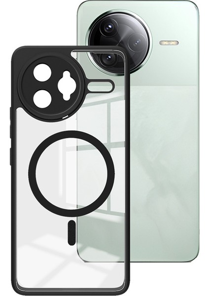Xiaomi Poco F7 Ultra 5g Şeffaf Kılıf Magsafe Tiny Airbag Pc Tpu Telefon Kılıfı ile Uyumlu (Yurt Dışından)