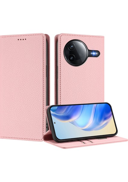 Xiaomi Poco F7 Pro 5g / Xiaomi Poco F7 Ultra 5g Cüzdan Litchi Doku Deri Kılıf (Yurt Dışından)