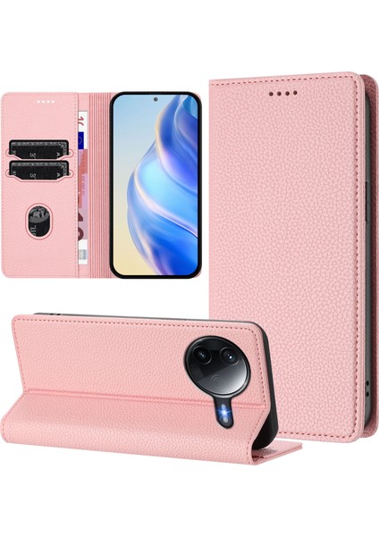 Xiaomi Poco F7 Pro 5g / Xiaomi Poco F7 Ultra 5g Cüzdan Litchi Doku Deri Kılıf (Yurt Dışından)