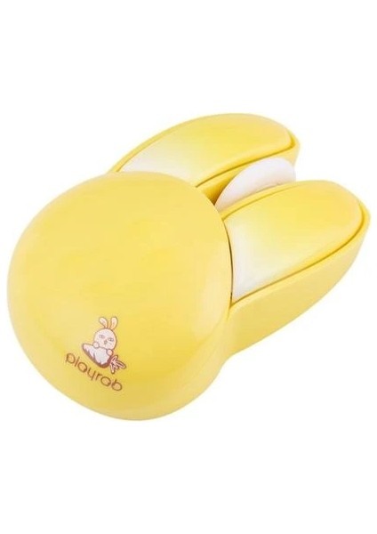 Fanıx MOU-6003-S Playrob M6 Pilli Kablosuz Mouse Sarı Tavşan