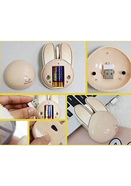 Fanıx MOU-6003-K Playrob M6 Pilli Kablosuz Mouse Krem Tavşan indirimleri