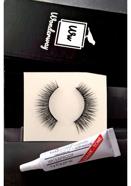 Ipek Takma Kirpik ve Kirpik Yapıştırıcı Set