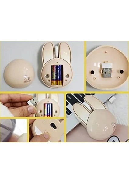 Fanıx MOU-6003-M Playrob M6 Pilli Kablosuz Mouse Mavi Tavşan indirimleri