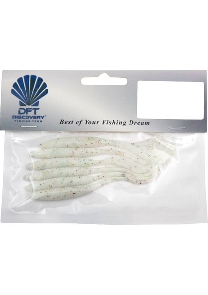 Discovery 9cm Silikon Balık Yemi 2.2gr Şeffaf Gümüş Simli fiyatları